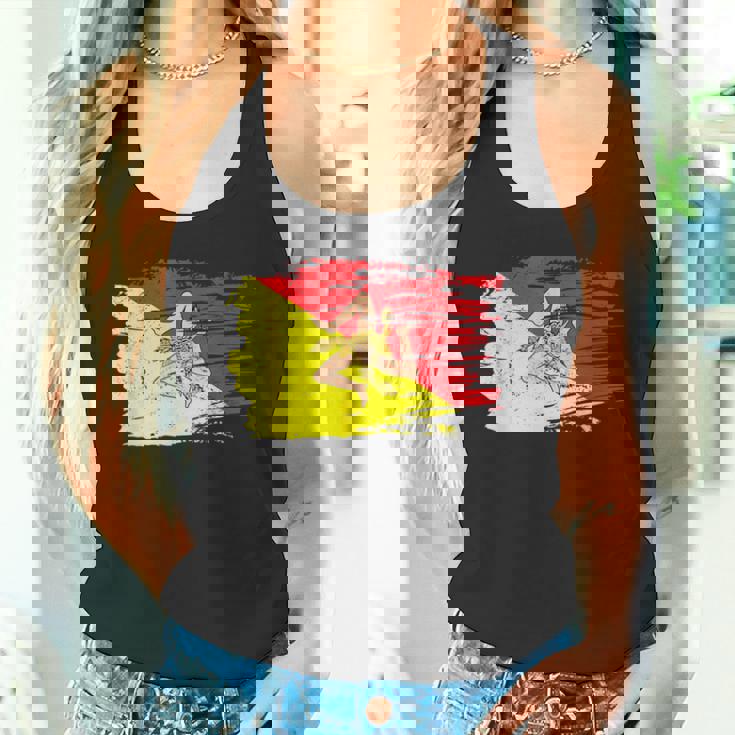 シチリア国旗 シチリア州パレルモ イタリア タンクトップ