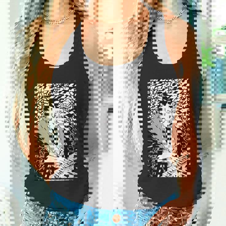 シンセサイザー テクノ 音楽 面白い サムライ シンセサイザー 長袖tシャツ タンクトップ