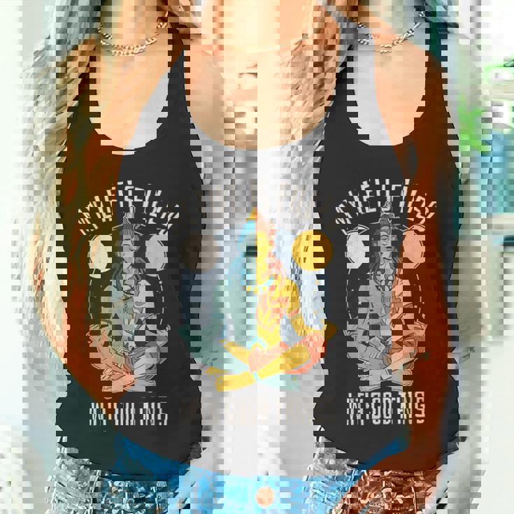 シヴァ。私の人生は良いことでいっぱいです。禅。ヨガ。 タンクトップ