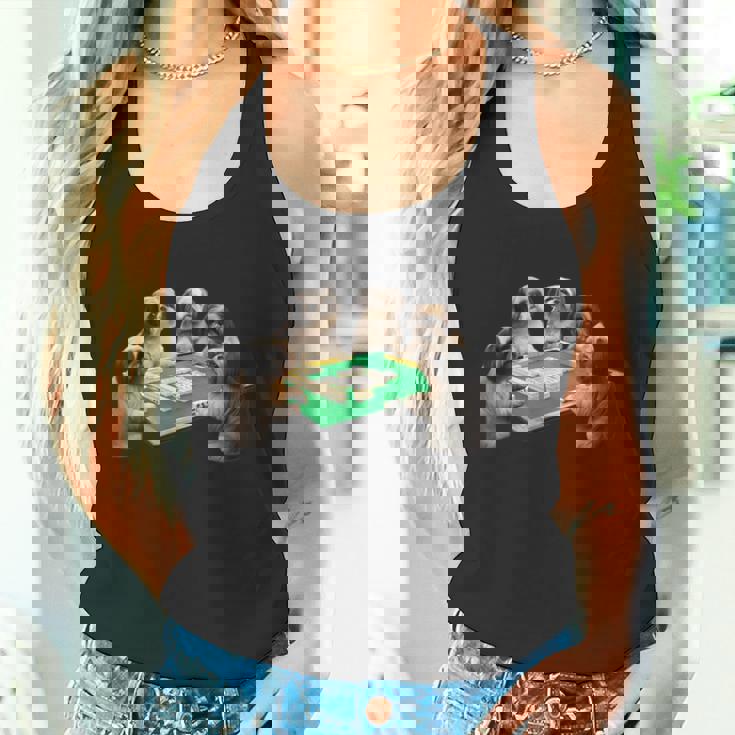 シーズー イヌ 麻雀 面白いtシャツ 犬 文字入り メンズ おもしろ 面白い 服 おもしろグッズ ネタ 雀士 タンクトップ