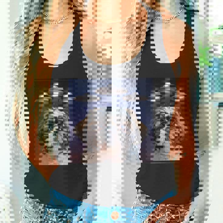 シーズー 犬 シウツー 犬 エイリアン Ufohitzhu おもしろい シーズー 長袖tシャツ タンクトップ