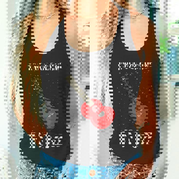 ジャズミュージックとジャズギター-調子が狂っていない 長袖tシャツ タンクトップ