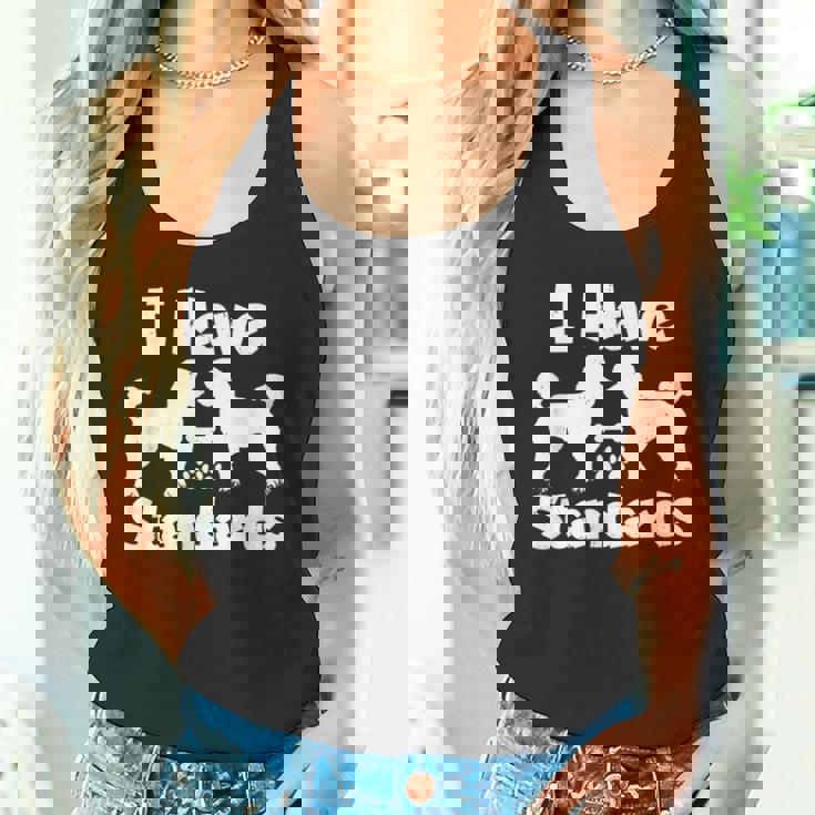 スタンダード プードル オーナーズ I Havetandards ファニー プードル タンクトップ