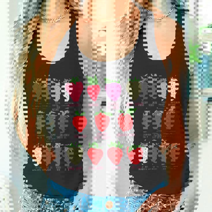 ストロベリーフルーツシャツ イチゴの種類 コテージコア タンクトップ