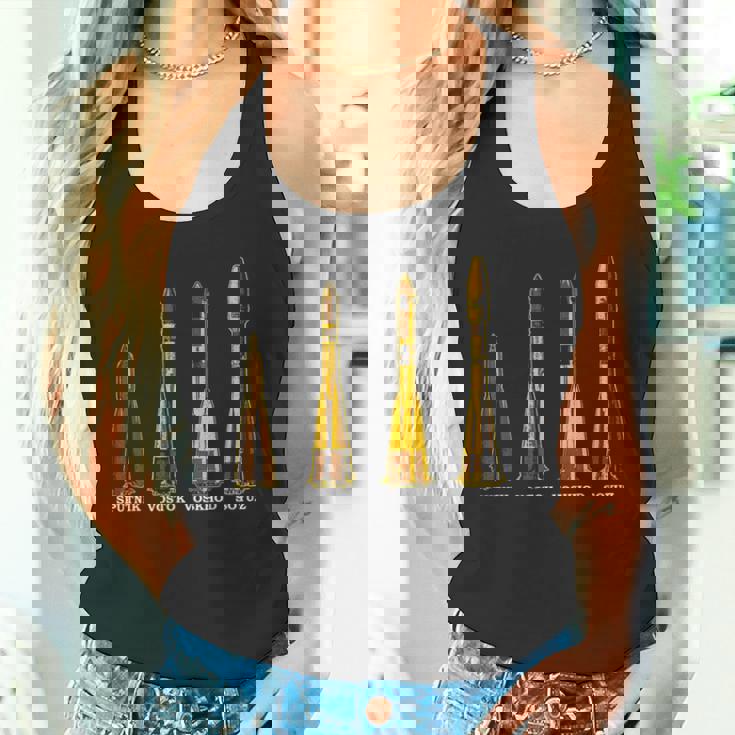 スプートニク ボストーク ヴォスホッド ソユズ ロケット ソ連 宇宙飛行機 タンクトップ