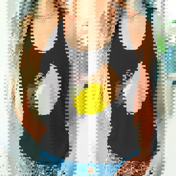 ズグロシロハラインコ 長袖tシャツ タンクトップ