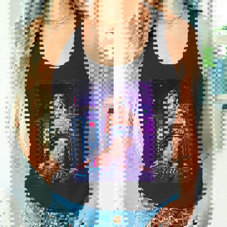 セクシーガールedmシャツメンズ–セクシーブロンドdjレイブ タンクトップ