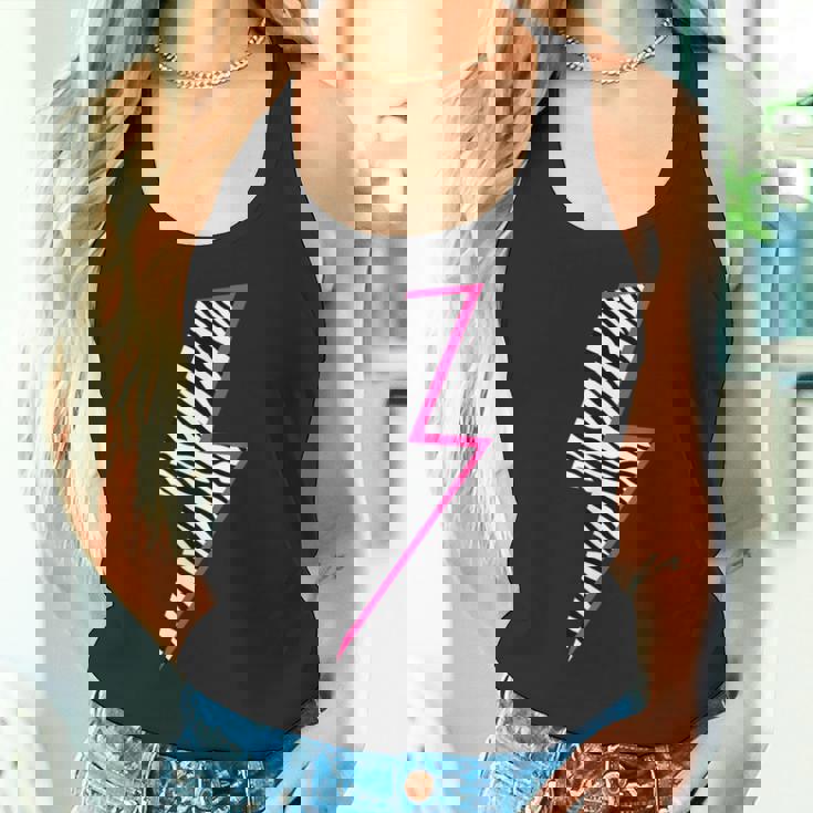 ゼブラ ピンク 稲妻 タンクトップ