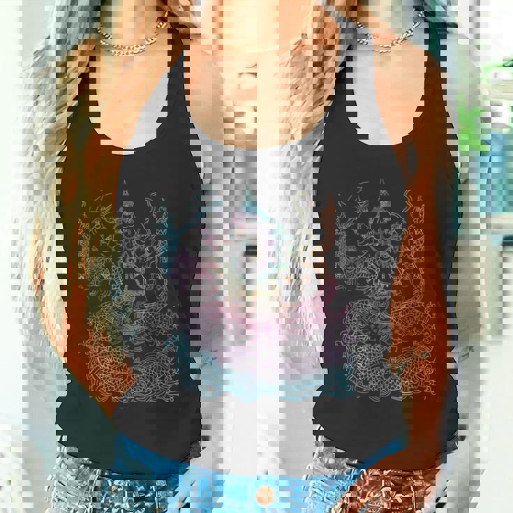 タイダイ ガネーシュ シバ インド 神 スピリチュアル タンクトップ