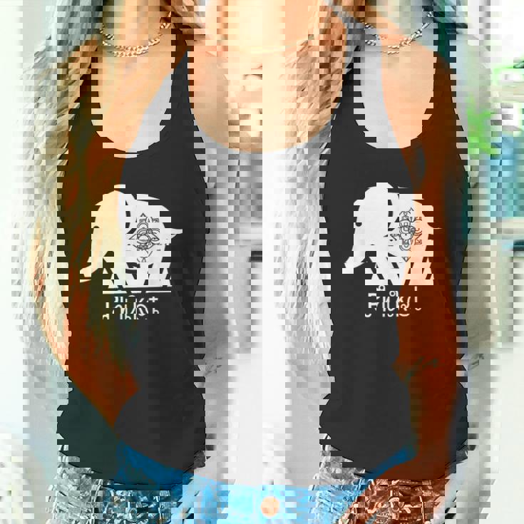 タイプーケット 象 グラフィック タイ土産 旅行ギフト タンクトップ