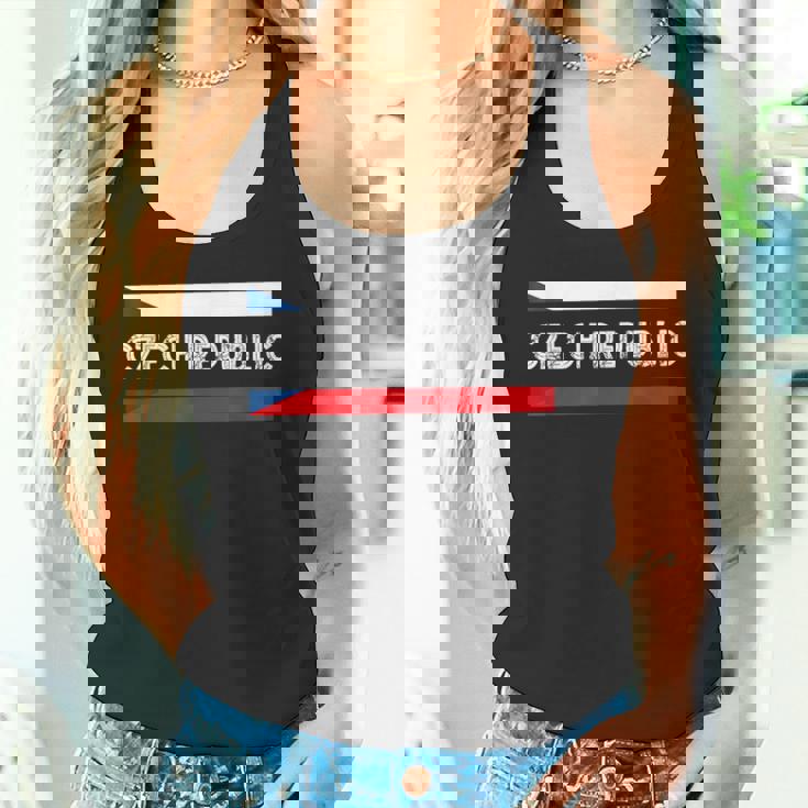 チェコ共和国 国旗 チェコ プライド チェコルーツ チェコ国旗 タンクトップ