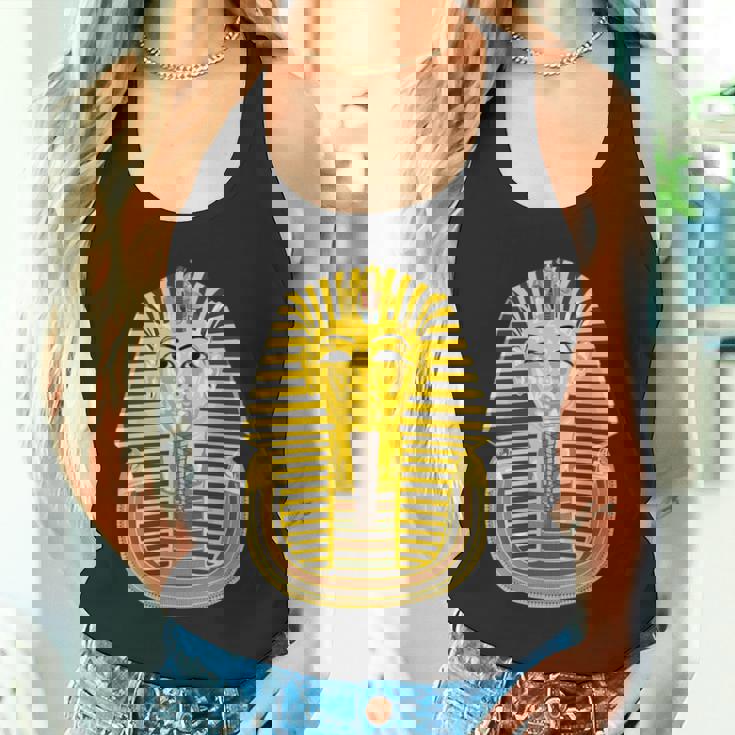 ツタンカーメン エジプトのファラオ王 ツタンカーメン 長袖tシャツ タンクトップ