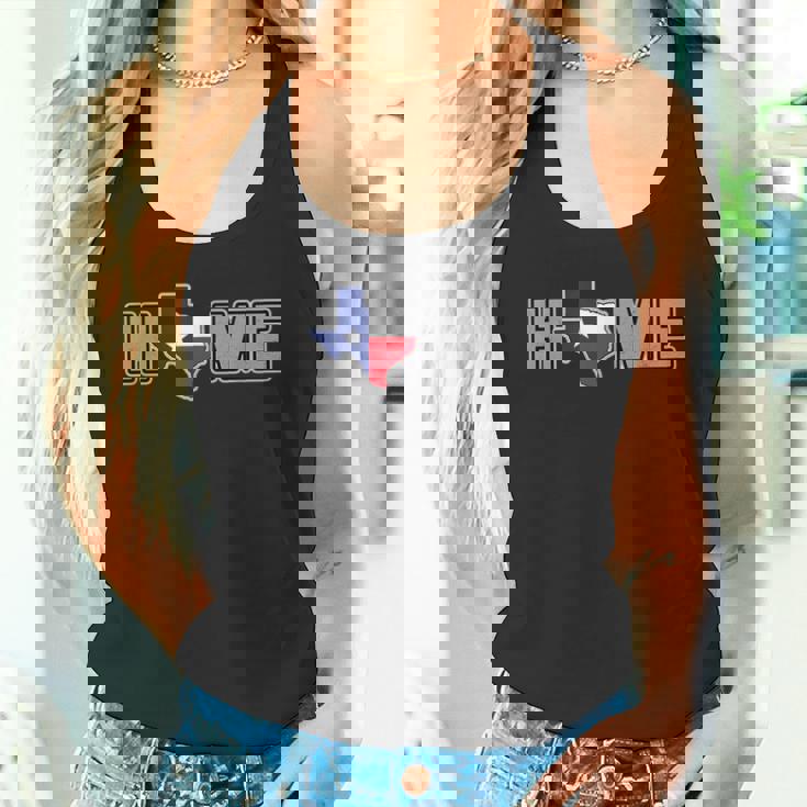 テキサスシャツ テキサスはホーム、ローンスター州の地図 タンクトップ