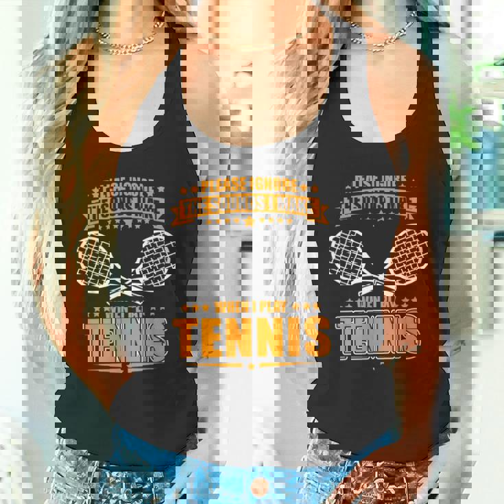 テニスノイズ-面白いテニスシャツ タンクトップ