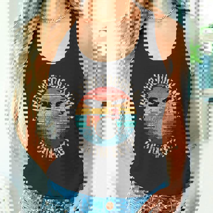 ディッド・ユー・タッチ・マイ・ドラム・セット・ファニー・ドラマー・パーカッション・ドラム タンクトップ