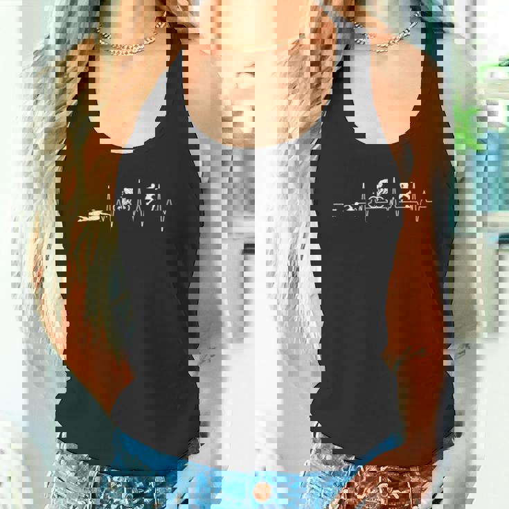 トライアスロン ハートビート – Love Triathlon wim Bike Run タンクトップ