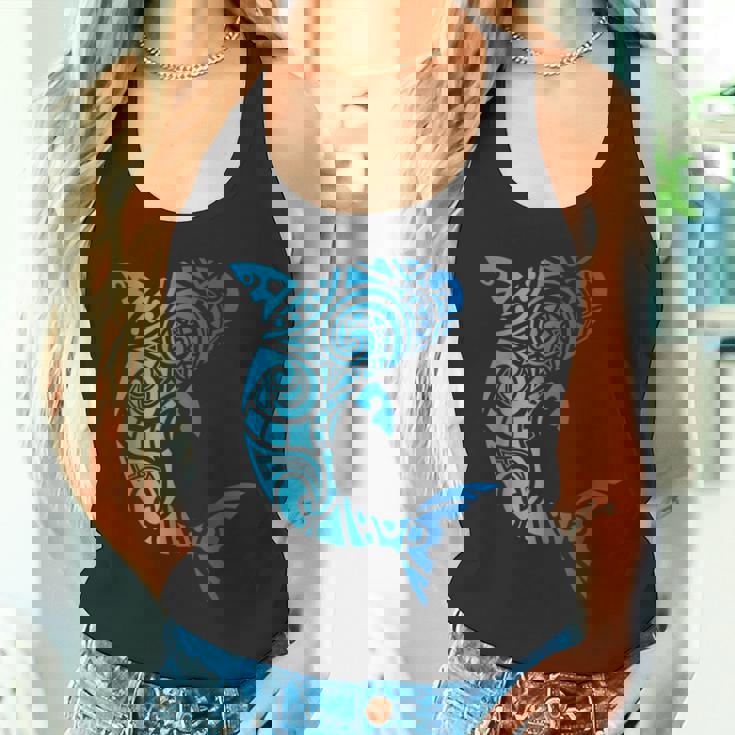 トライバルスタイル ハワイ マノ サメ 恋人 週間 ビーチギフト タンクトップ