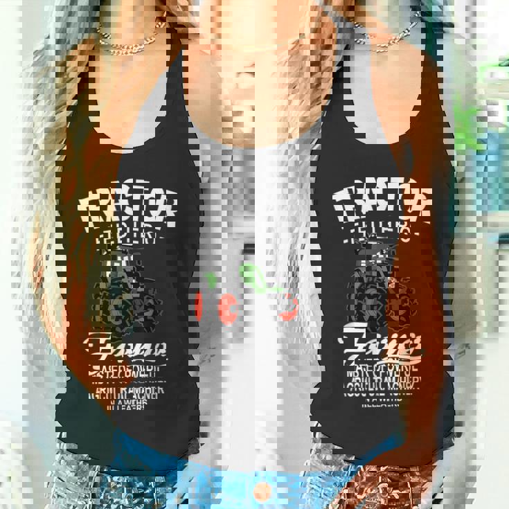 トラクター、トラクター、トラクター、農業 タンクトップ