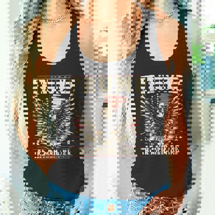 トランプ 2024 テイク・アメリカ・バック トランプ大統領 長袖tシャツ タンクトップ