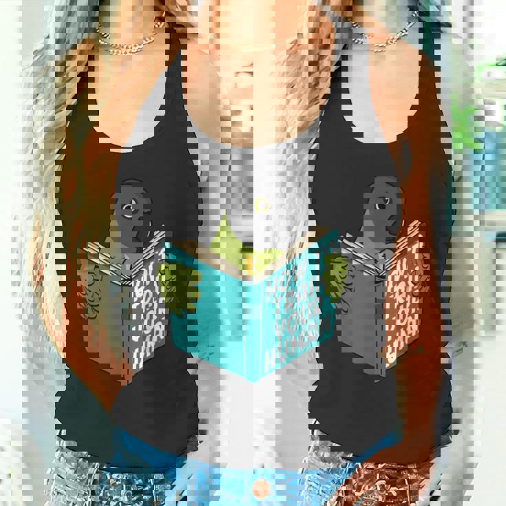 トレイン・ユア・ヒューマン I ブック・パロット I セネガルオウム タンクトップ