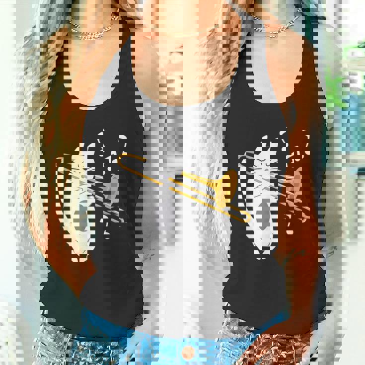 トロンボーン奏者 猫 トロンボーン奏者 音楽好き タンクトップ