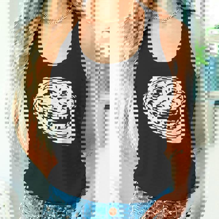 トロール フェイス ミーム ファニー ダンク ミーム トロールフェイス タンクトップ