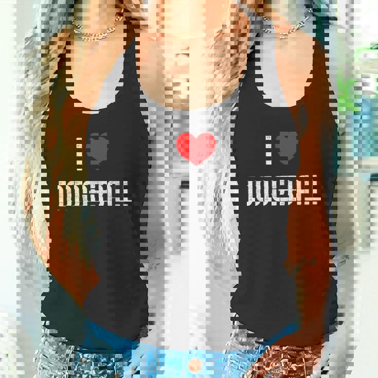 ドッジボール スポーツが大好き 面白いドッジボール愛好家 タンクトップ