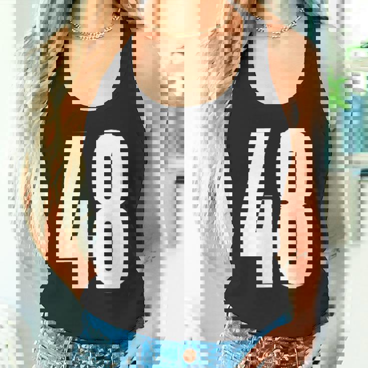 ナンバーフォーティーエイト 48 スポーツチーム制服 誕生日 48 タンクトップ