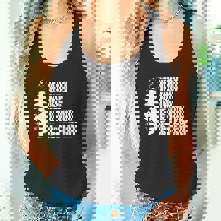 ニーチェの名言 音楽のない人生は間違いだろう 長袖tシャツ タンクトップ