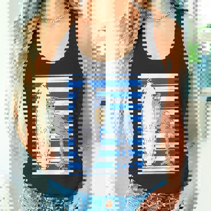 ハシビロコウさん 『サーフサイド・ボーダー』【どうぶつフレンズ】 サーファー／サーフボード 夏・面白 タンクトップ