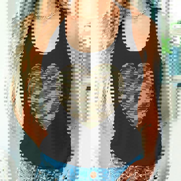 ハート迷彩服 レディース メンズ 迷彩 ミリタリー タクティカル タンクトップ