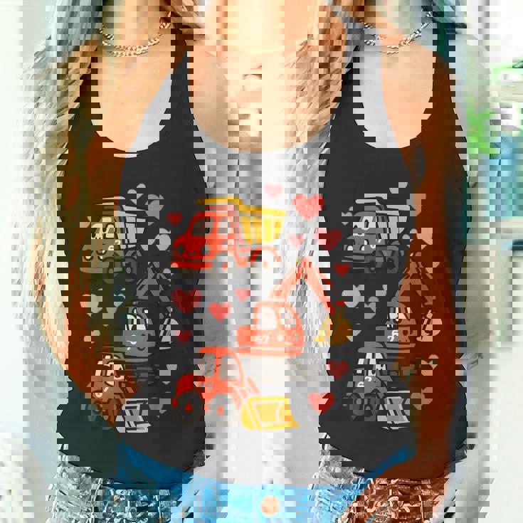 バレンタインデー 建設トラック 面白い 67 男の子 幼児 タンクトップ