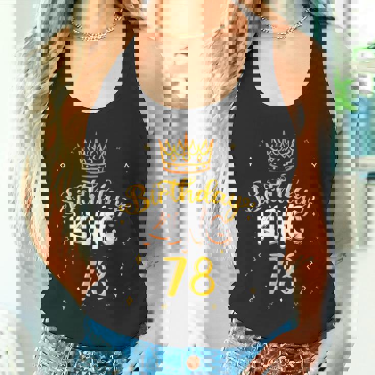 バースデーキング 78 ロイヤルテーマ 誕生日パーティー お祝い 78歳 タンクトップ