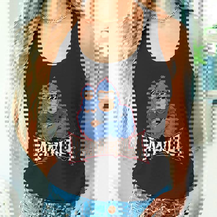 パパリラ 父娘ゴリラ 長袖tシャツ タンクトップ