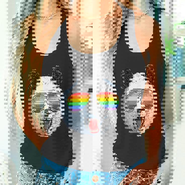 パンダ ゲイプライド Lgbt レインボーフラッグ サングラス Lgbtqギフト タンクトップ