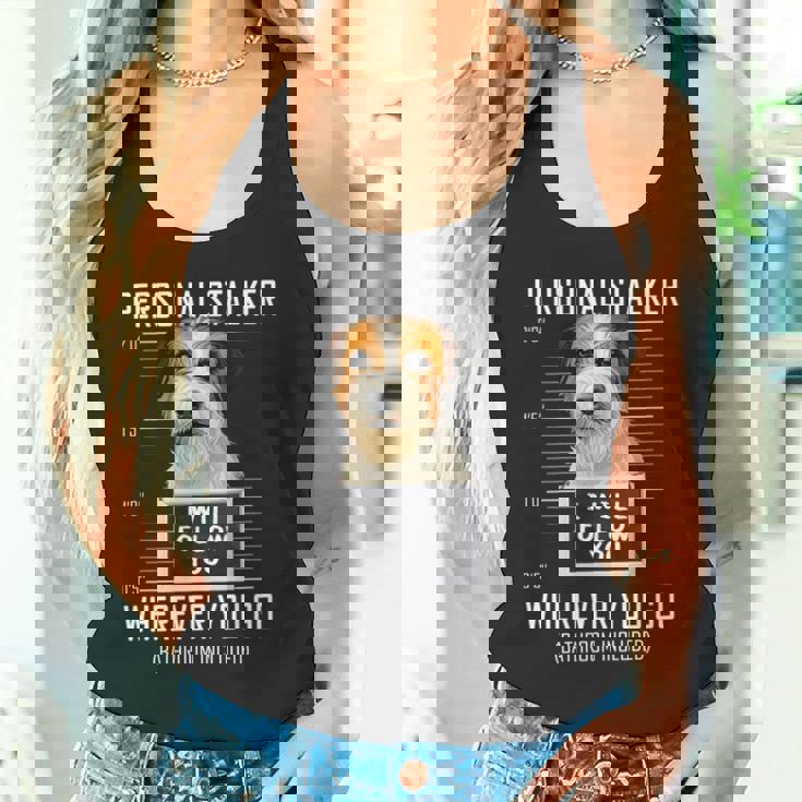 パーソナルストーカー犬ジャックラッセルテリア私はあなたに従います Jack Russell Terrier Dog 長袖tシャツ タンクトップ