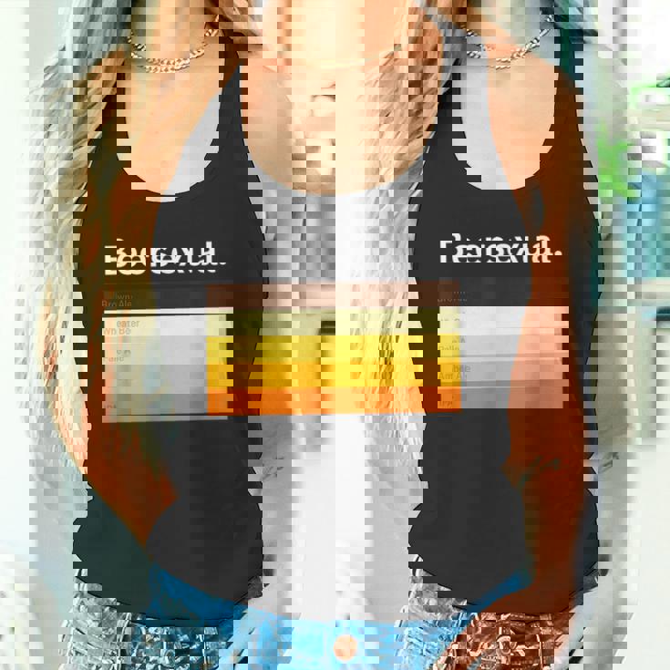 ビアセクシャル、面白いビアトリンカー タンクトップ