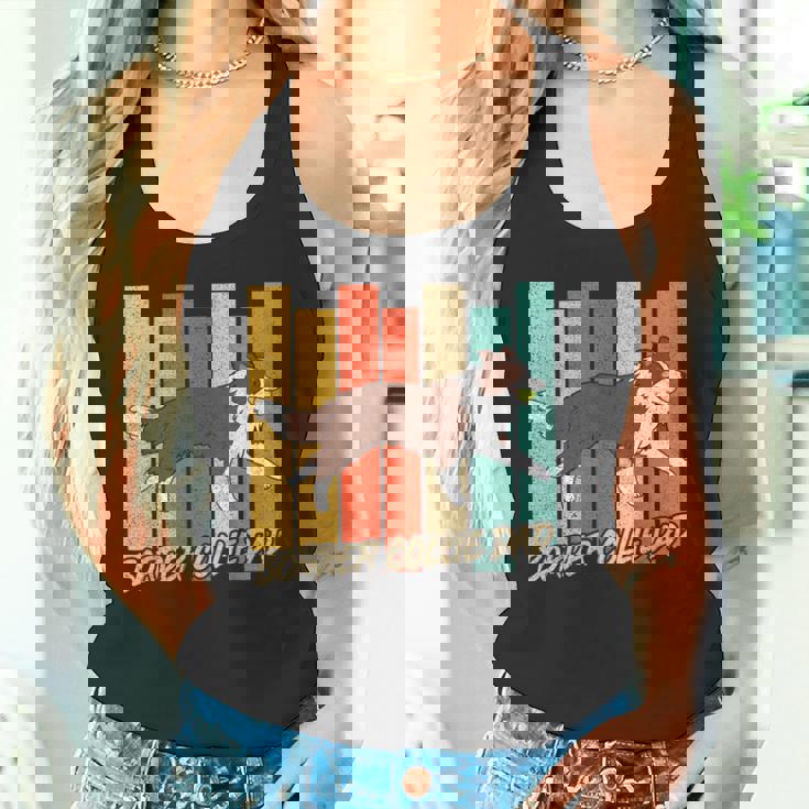 ビンテージ レッドボーダーコリー 犬 お父さん 犬 飼い主 父の日 タンクトップ