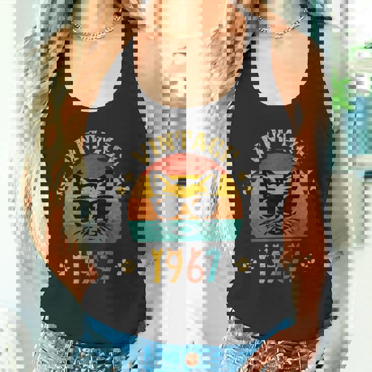 ビンテージファニーキャットシャツ 誕生日プレゼント 1967 メンズ レディース 59歳 タンクトップ