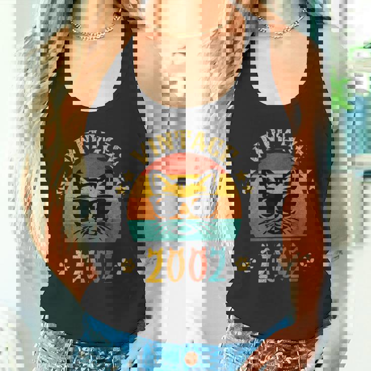 ビンテージファニーキャットシャツ 誕生日プレゼント 2002 メンズ レディース 23歳 タンクトップ