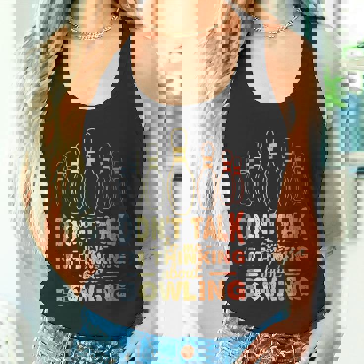 ビンテージボウリングジョークボウリングスポーツ タンクトップ