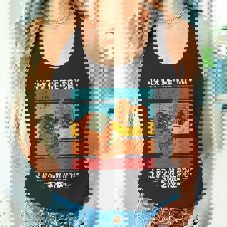 ビンテージ今日必要なのはたくさんのおせんべい タンクトップ