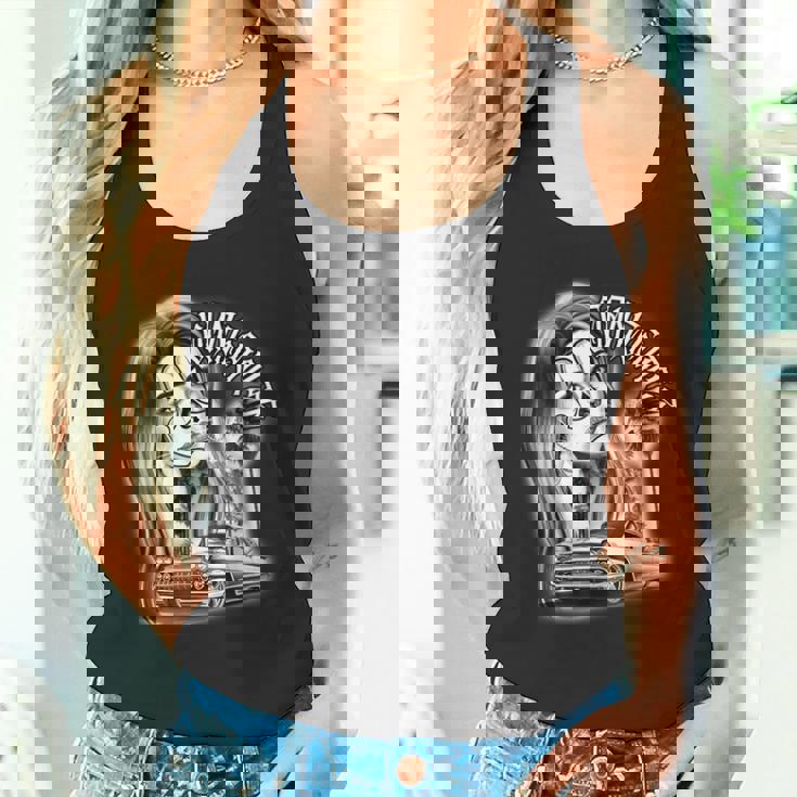 ピエロガール パヤサ×チカーノ ローライダーギャングスターブラックワーク タンクトップ