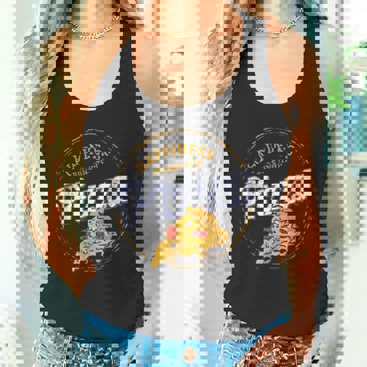 ピザナポリタンレトロスナックビンテージチーズデザイン タンクトップ