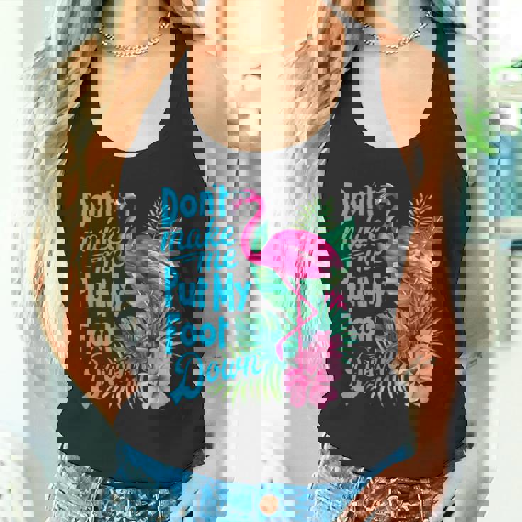 ピンクのフラミンゴ タンクトップ