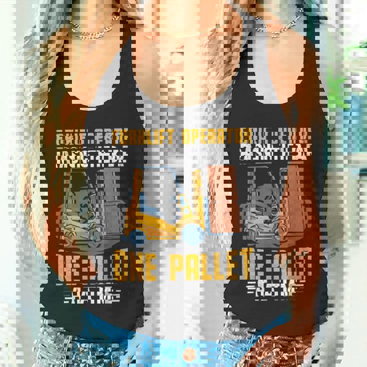 フォークリフト オペレーター レイジングバー パレット フォークリフトドライバー タンクトップ