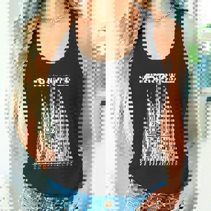 フリッツ・ラングのメトロポリス サイレントsfクラシック タンクトップ