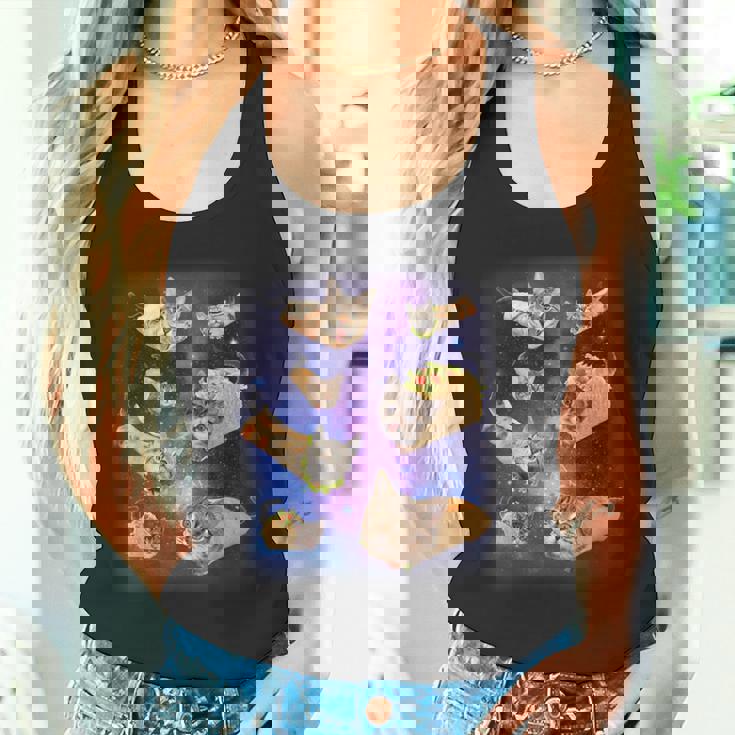 ブリトー猫とタコスキャット 宇宙 ギャラクシー ミーム タコキャット 愚かな タンクトップ