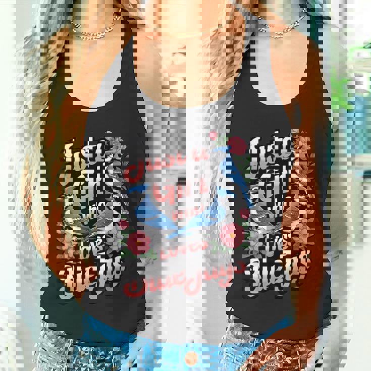 ブルージェイズが大好きな少女 バード愛好家 バードウォッチャー タンクトップ