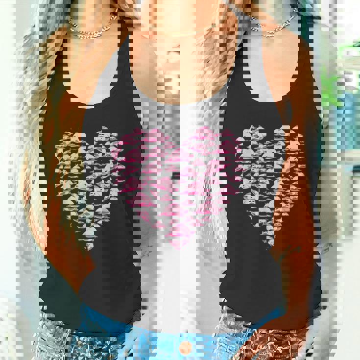 ブロブフィッシュ ラブ 深海 魚 海 動物 ハート ブロブフィッシュ タンクトップ